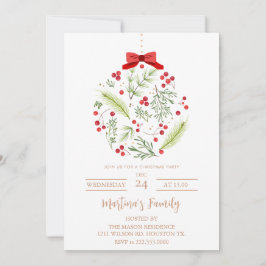 Kerstfeest uitnodigingen Kerstmis feestdag