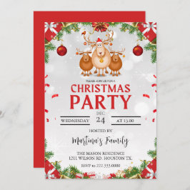 Kerstfeest Uitnodigingen Vakantie Party