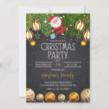 Kerstfeest Uitnodigingen Vakantie Party