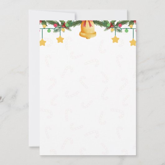 Kerstfeest Uitnodigingen Vakantie Party (Achterkant)