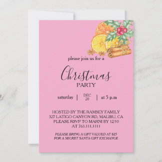 Kerstfeest Uitnodigingskaart Kaart