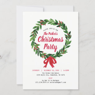 Kerstfeest Uitnodigingskaart Kaart