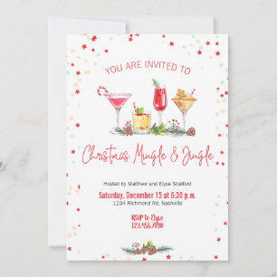 Kerstfeest vakantie cocktail Kerstwerk Kaart