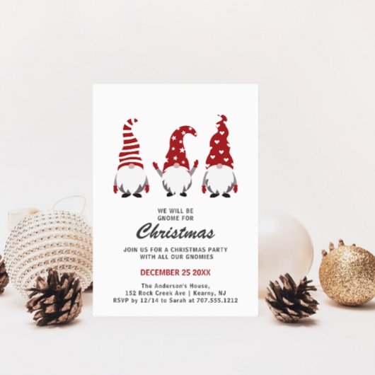 Kerstfeest van de drie kabouters kaart