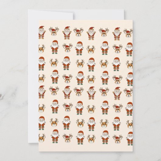 Kerstfeest van Jingel en Mingel Kaart (Achterkant)