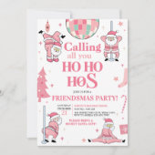 Kerstfeest van Santa Friendsmas Kaart (Voorkant)