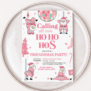 Kerstfeest van Santa Friendsmas Kaart