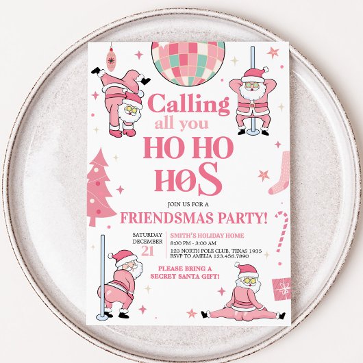 Kerstfeest van Santa Friendsmas Kaart