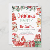 Kerstfeest van Santa Winter Gingerbread Kaart (Voorkant)