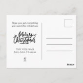  kerstfeest Victoriaans meisje collage Briefkaart (Achterkant)