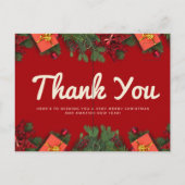 Kerstfeest Viering Feest Uitnodiging Postkaart (Achterkant)