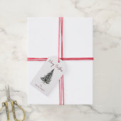 Kerstfeest Viering Kerstboom Cadeaulabel (Met Touw)