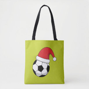 Kerstfeest Voetbal met Sinterklaas Pet Draagtas