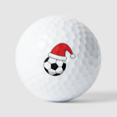 Kerstfeest Voetbal met Sinterklaas Pet Golfballen (Voorkant)