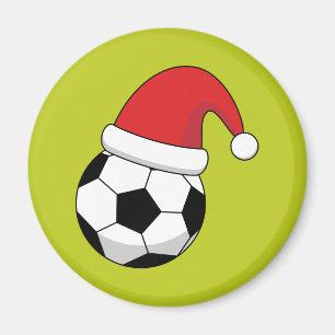 Kerstfeest Voetbal met Sinterklaas Pet Magneet