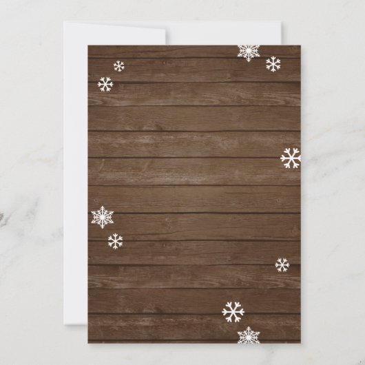 Kerstfeest voor de vakantieslag kaart (Achterkant)