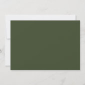 Kerstfeest Watercolor Uitnodiging Denneappel Goud (Achterkant)