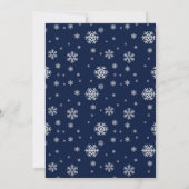 Kerstfeest waterverf besneeuwde dennen kaart (Achterkant)