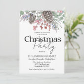 Kerstfeest Waterverf Botanisch Kaart (Staand voorkant)