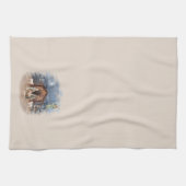 Kerstfeest Waterverf Jesus Theedoek (Horizontaal)