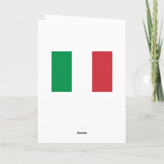 Kerstfeest wenskaart met Italiaanse vlag | Buon Na Feestdagen Kaart (Achterkant)