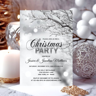 KERSTFEEST Winter Wonderland Sneeuw 3"x5" Kaart