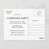 kerstfeest | Winterpatroonkerstfeest Briefkaart (Achterkant)