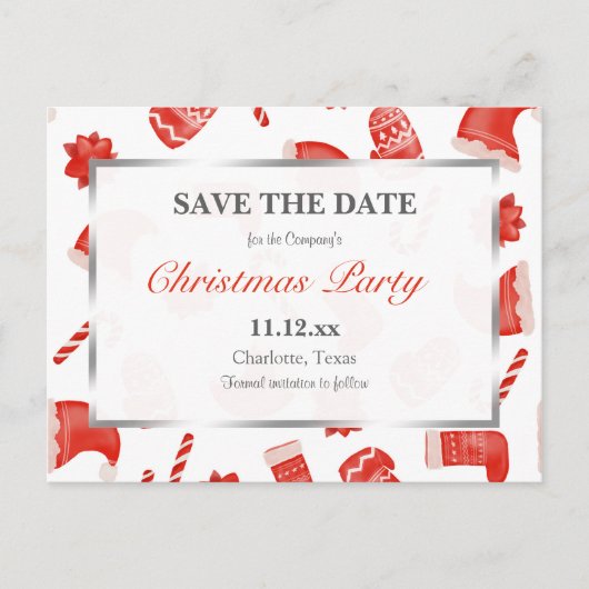 kerstfeest | Winterpatroonkerstfeest Briefkaart (Voorkant)