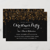 Kerstfeest Winterster Confetti Gold Kaart (Voorkant / Achterkant)