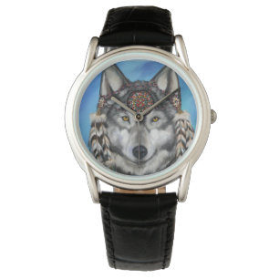 KERSTFEEST WOLF HORLOGE