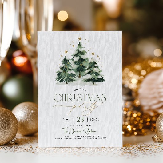Kerstfeest Xmas Boom Groen Goud Kaart