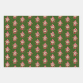 Kerstfeestapen Inpakpapier Vel (Voorkant 3)