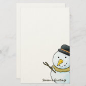 kerstfeestartikelen briefpapier (Voorkant / Achterkant)