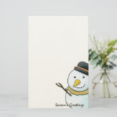 kerstfeestartikelen briefpapier (Staand voorkant)