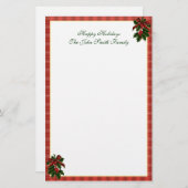 kerstfeestartikelen briefpapier (Voorkant / Achterkant)