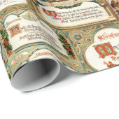  kerstfeestbegroeten Collage Cadeaupapier (Rol Hoek)