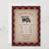 kerstfeestbiefstuk bizons Rustige tang Kaart (Voorkant)