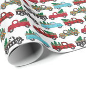 kerstfeestbomen, buffels cadeaupapier (Rol Hoek)