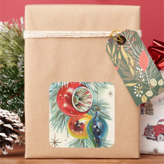  kerstfeestborden sticker (Feestdagen)