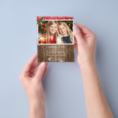 Kerstfeestbrochure met uw foto flyer (Hand)