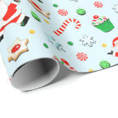 Kerstfeestcadeau voor Pickleball Cadeaupapier (Rol Hoek)