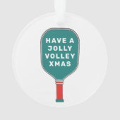 Kerstfeestcadeau voor Pickleball Ornament (achterkant)