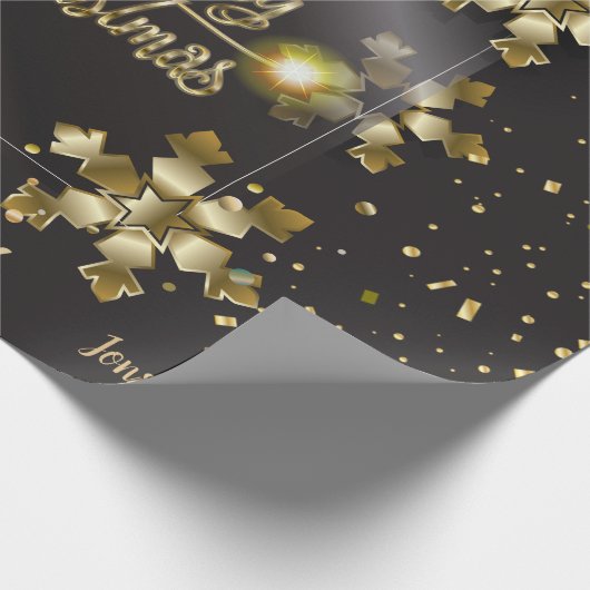 kerstfeestcadeautjes en uw wensen persoonlijk cadeaupapier (Hoek)