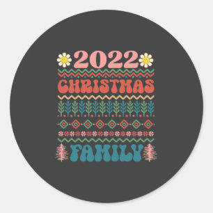 kerstfeestdag 2022 ronde sticker