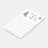 kerstfeestdag - Aangepaste checklist Po Post-it® Notes (Schuin)