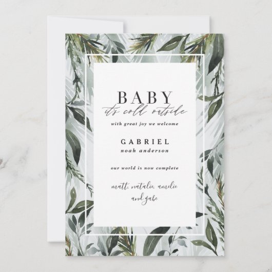 Kerstfeestdag Aankondiging (Achterkant)