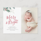 kerstfeestdag - aankondiging briefkaart (Voorkant)