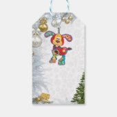 Kerstfeestdag Baby shower Cadeaulabel (Achterkant)