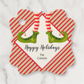 Kerstfeestdag Bedankjes Labels (Voorkant)