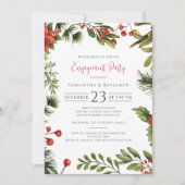 kerstfeestdag Berries Mistletoe Kaart (Voorkant)